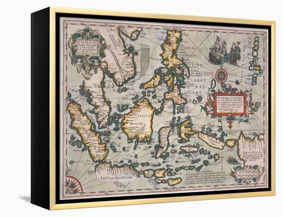 Map of the East Indies-Stapleton Collection-Framed Premier Image Canvas