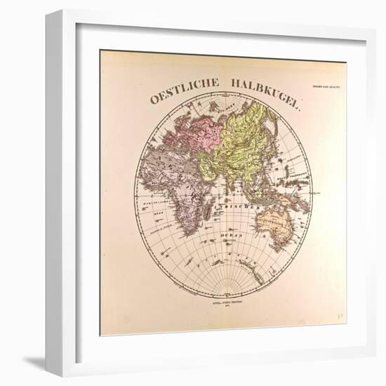 Map of the Eastern Hemisphere, 1872-null-Framed Giclee Print