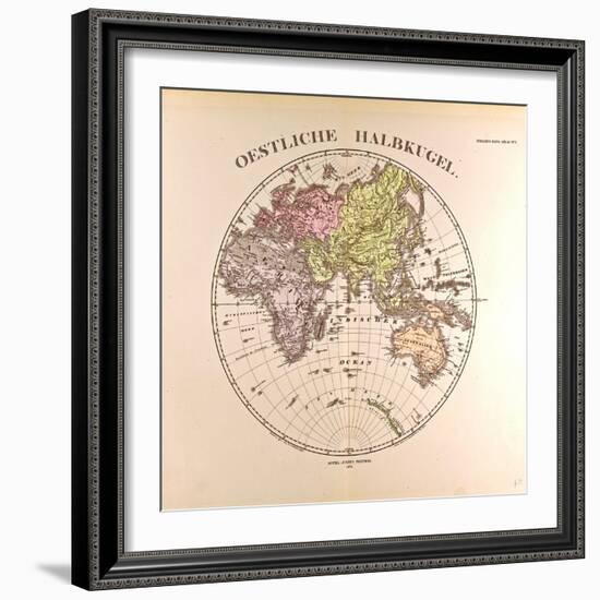 Map of the Eastern Hemisphere, 1872-null-Framed Giclee Print