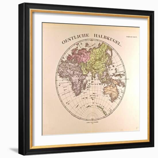 Map of the Eastern Hemisphere, 1872-null-Framed Giclee Print