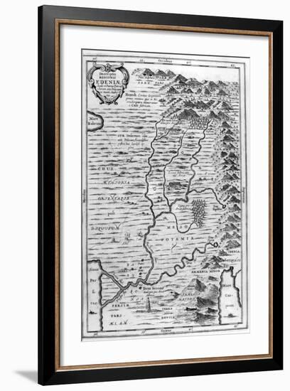 Map of the Garden of Eden, 1675-Athanasius Kircher-Framed Giclee Print