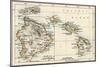 Map of the Hawaiian Islands, 1870s-null-Mounted Giclee Print