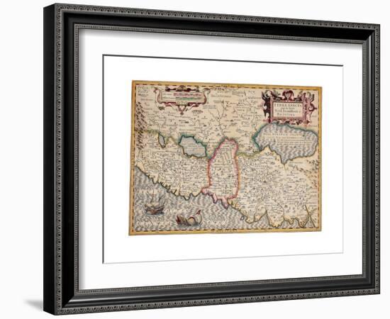 Map of the Holy Land, from 'Atlas Sive Cosmographicae Meditationes' by Henricus Hondius,…-Gerardus Mercator-Framed Giclee Print