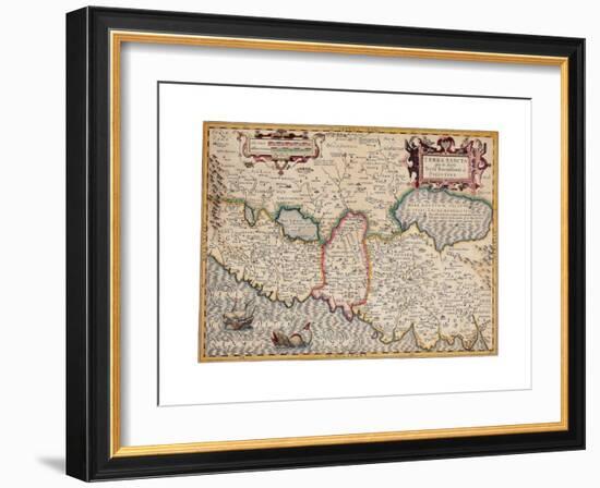 Map of the Holy Land, from 'Atlas Sive Cosmographicae Meditationes' by Henricus Hondius,…-Gerardus Mercator-Framed Giclee Print