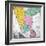 Map of the Indian Peninsula, 1733-null-Framed Premium Giclee Print