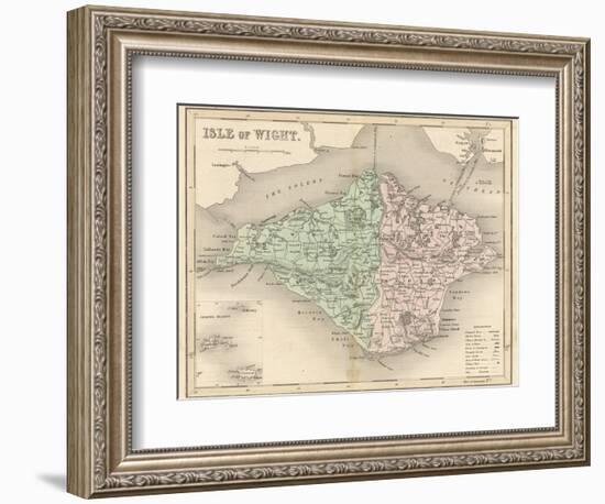 Map of the Isle of Wight-James Archer-Framed Photographic Print