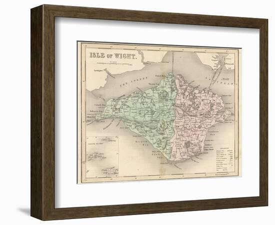 Map of the Isle of Wight-James Archer-Framed Photographic Print