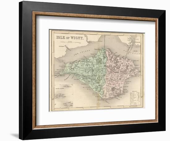 Map of the Isle of Wight-James Archer-Framed Photographic Print