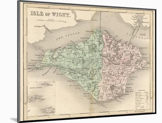 Map of the Isle of Wight-James Archer-Mounted Photographic Print