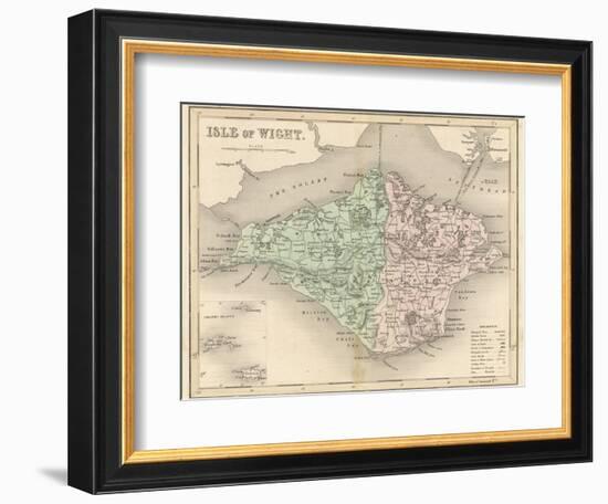 Map of the Isle of Wight-James Archer-Framed Photographic Print