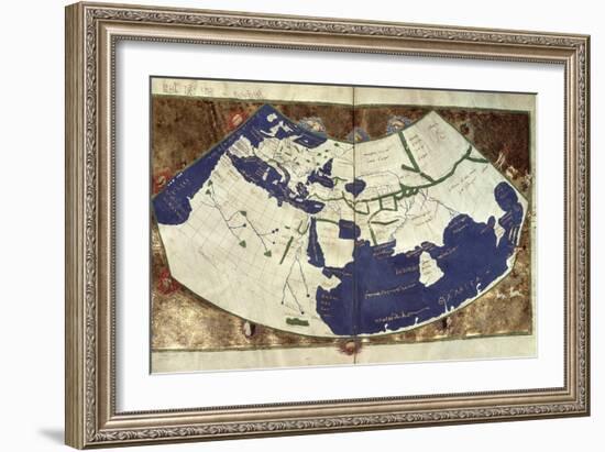 Map of the Known World, from Geographia-Ptolemy-Framed Giclee Print