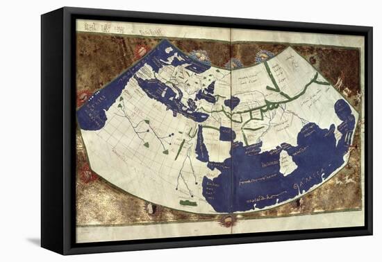 Map of the Known World, from Geographia-Ptolemy-Framed Premier Image Canvas