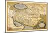 Map of the Middle East-Abraham Ortelius-Mounted Art Print