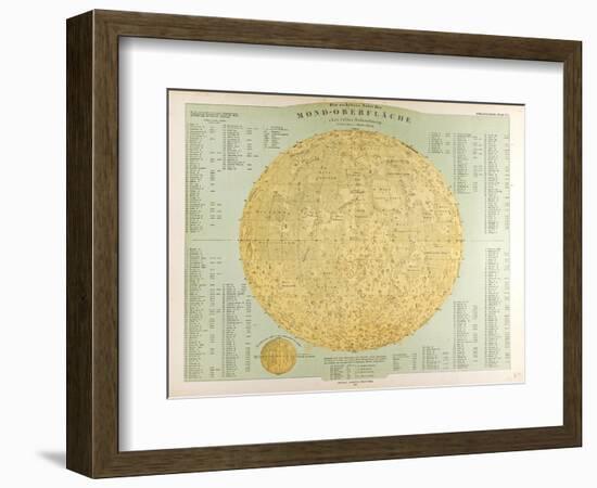 Map of the Moon, 1872-null-Framed Giclee Print