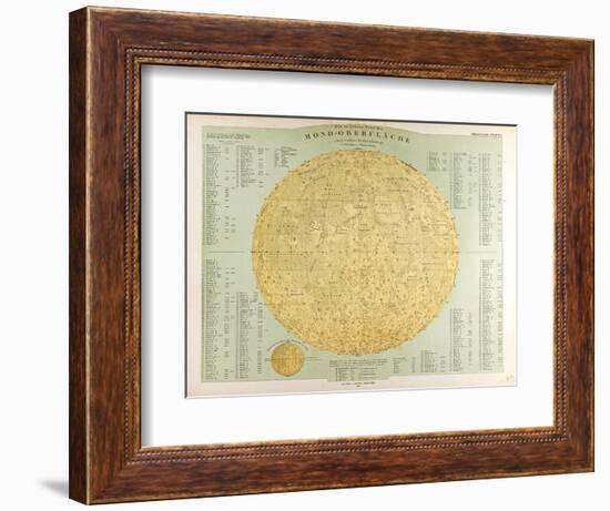 Map of the Moon, 1872-null-Framed Giclee Print