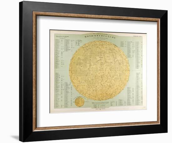 Map of the Moon, 1872-null-Framed Giclee Print