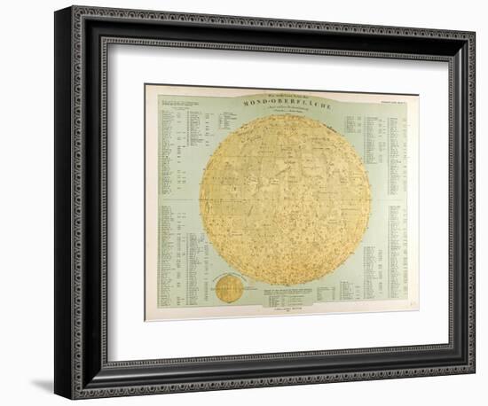 Map of the Moon, 1872-null-Framed Giclee Print