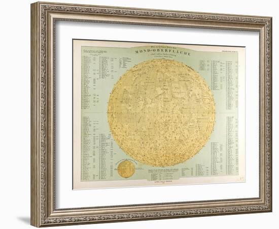 Map of the Moon, 1872-null-Framed Giclee Print