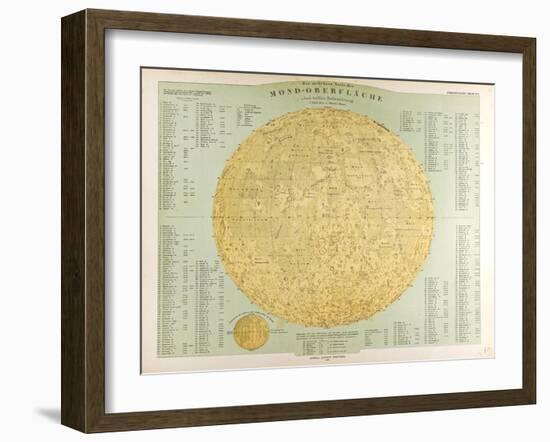 Map of the Moon, 1872-null-Framed Giclee Print