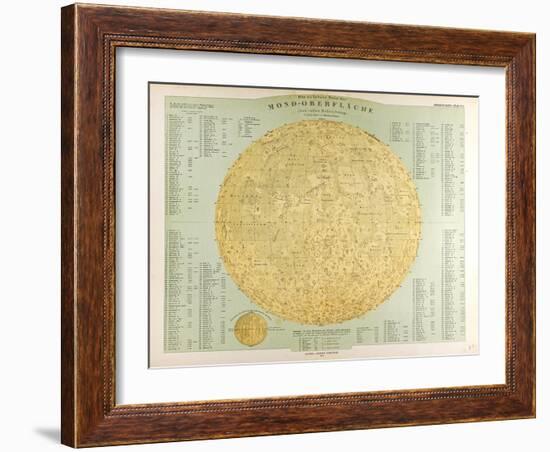Map of the Moon, 1872-null-Framed Giclee Print