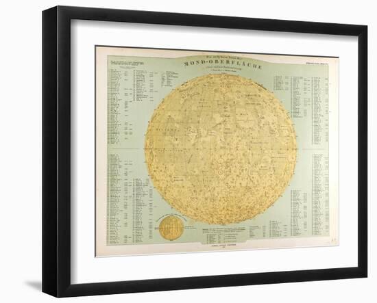 Map of the Moon, 1872-null-Framed Giclee Print