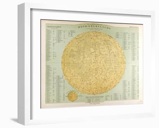 Map of the Moon, 1872-null-Framed Giclee Print