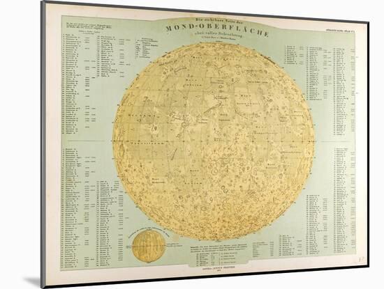 Map of the Moon, 1872-null-Mounted Giclee Print