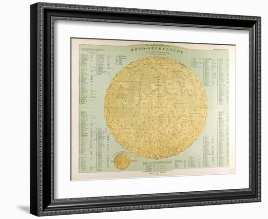 Map of the Moon, 1872-null-Framed Giclee Print