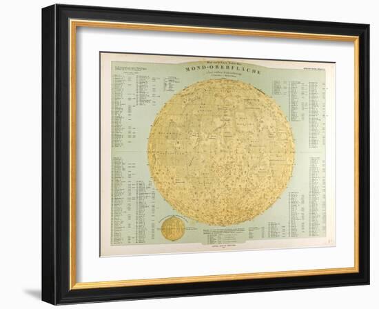 Map of the Moon, 1872-null-Framed Giclee Print