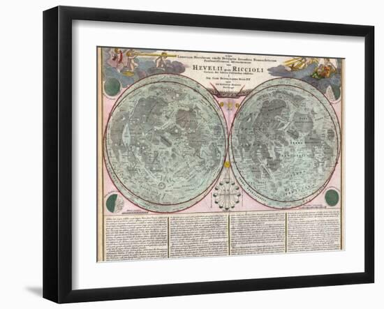 Map Of The Moon-Geographicus-Tabula Selenographica Moon Doppelmayr 1707-Vintage Lavoie-Framed Giclee Print