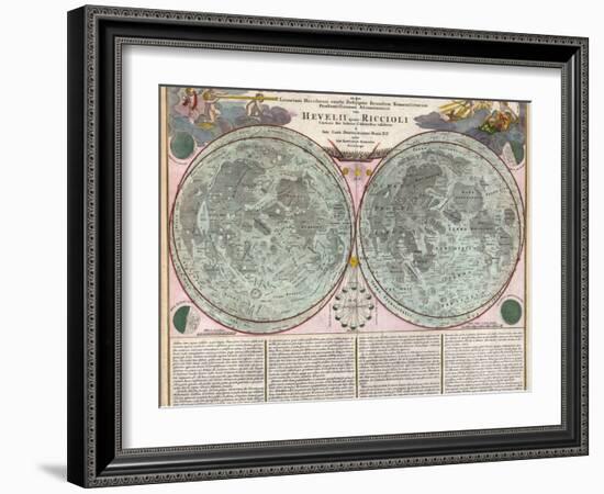 Map Of The Moon-Geographicus-Tabula Selenographica Moon Doppelmayr 1707-Vintage Lavoie-Framed Giclee Print