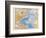 Map of the North Atlantic, 1872-null-Framed Giclee Print