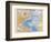 Map of the North Atlantic, 1872-null-Framed Giclee Print