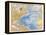 Map of the North Atlantic, 1872-null-Framed Premier Image Canvas