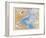 Map of the North Atlantic, 1872-null-Framed Giclee Print