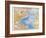 Map of the North Atlantic, 1872-null-Framed Giclee Print