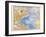 Map of the North Atlantic, 1872-null-Framed Giclee Print