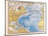 Map of the North Atlantic, 1872-null-Mounted Giclee Print