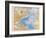 Map of the North Atlantic, 1872-null-Framed Giclee Print