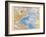 Map of the North Atlantic, 1872-null-Framed Giclee Print