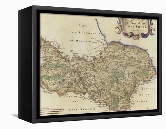 Map of the North Riding of Yorkshire-Robert Morden-Framed Premier Image Canvas