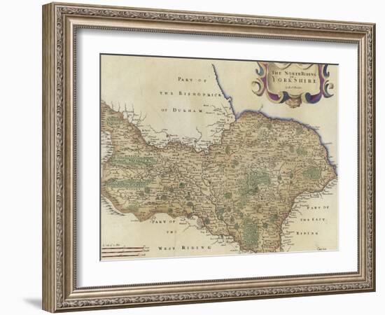 Map of the North Riding of Yorkshire-Robert Morden-Framed Giclee Print