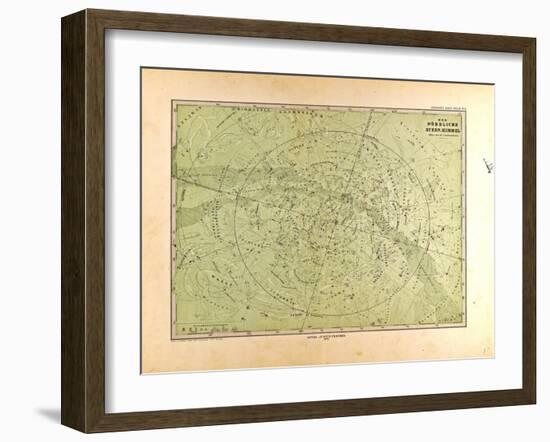 Map of the North Star Sky, 1872-null-Framed Giclee Print
