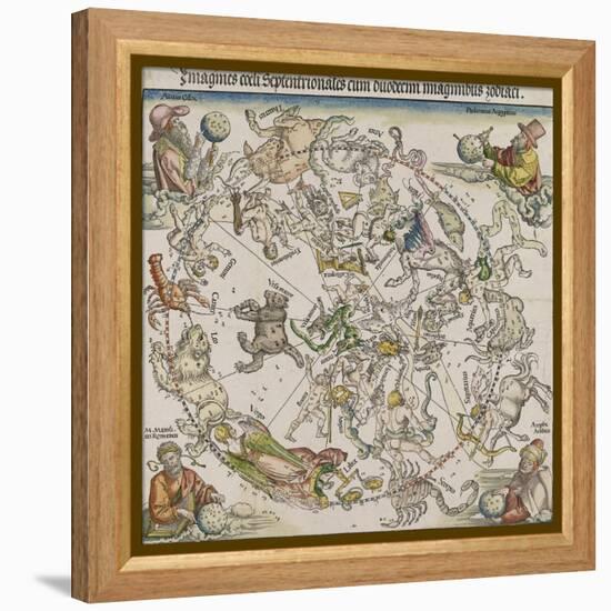 Map of the Northern Sky-Albrecht Dürer-Framed Premier Image Canvas