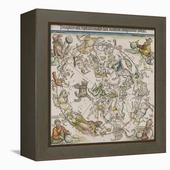 Map of the Northern Sky-Albrecht Dürer-Framed Premier Image Canvas