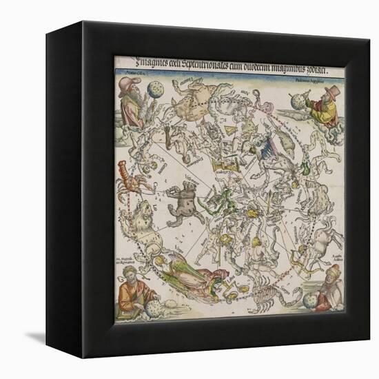 Map of the Northern Sky-Albrecht Dürer-Framed Premier Image Canvas