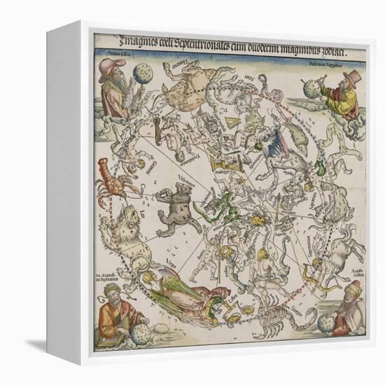 Map of the Northern Sky-Albrecht Dürer-Framed Premier Image Canvas