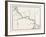 Map of the Panama Railroad, Panama, 1870s-null-Framed Giclee Print