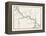 Map of the Panama Railroad, Panama, 1870s-null-Framed Premier Image Canvas