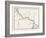 Map of the Panama Railroad, Panama, 1870s-null-Framed Giclee Print